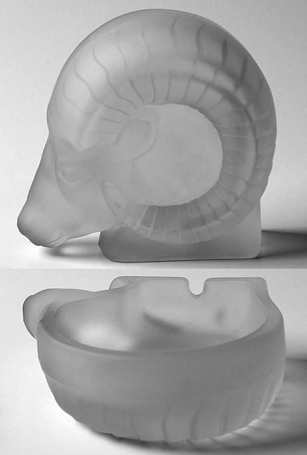 Animals & Figurines Ram Ashtray by Fostoria-1