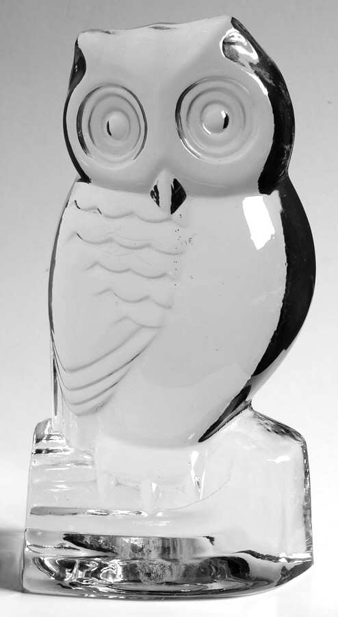 Animals & Figurines #2615 Owl Bookend by Fostoria-1