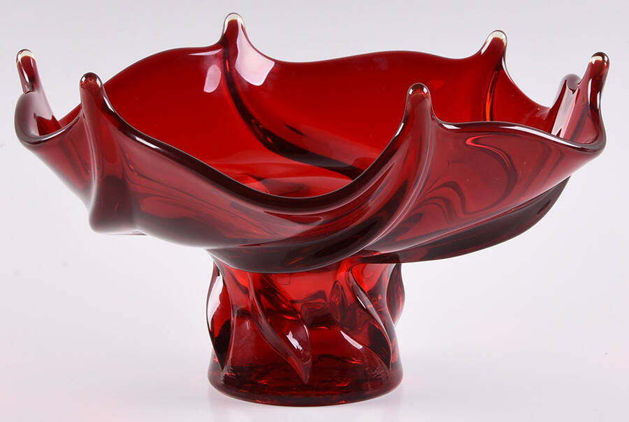 Decorator Collection Ruby 10" Footed Bowl by Fostoria-1