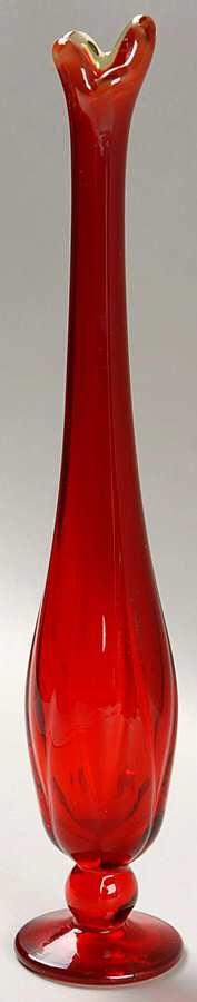 Decorator Collection Ruby 12" Swung Bud Vase by Fostoria-1