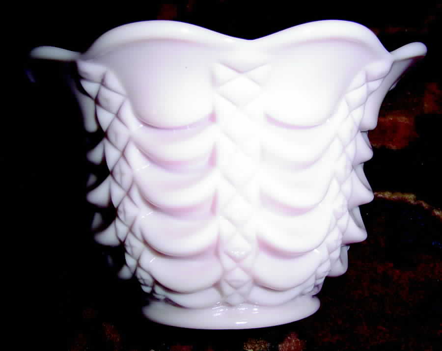 1200 Peach Crimped Bowl by Fostoria-1
