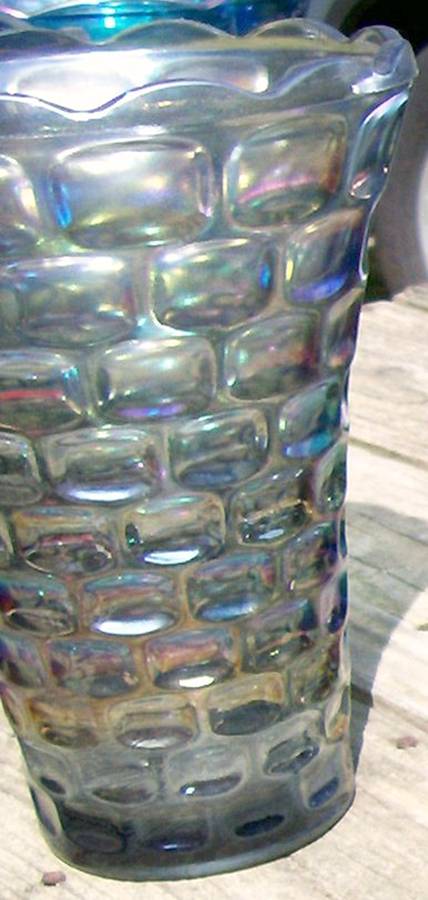Yorktown Sundown 8" Flower Vase by Federal Glass -1