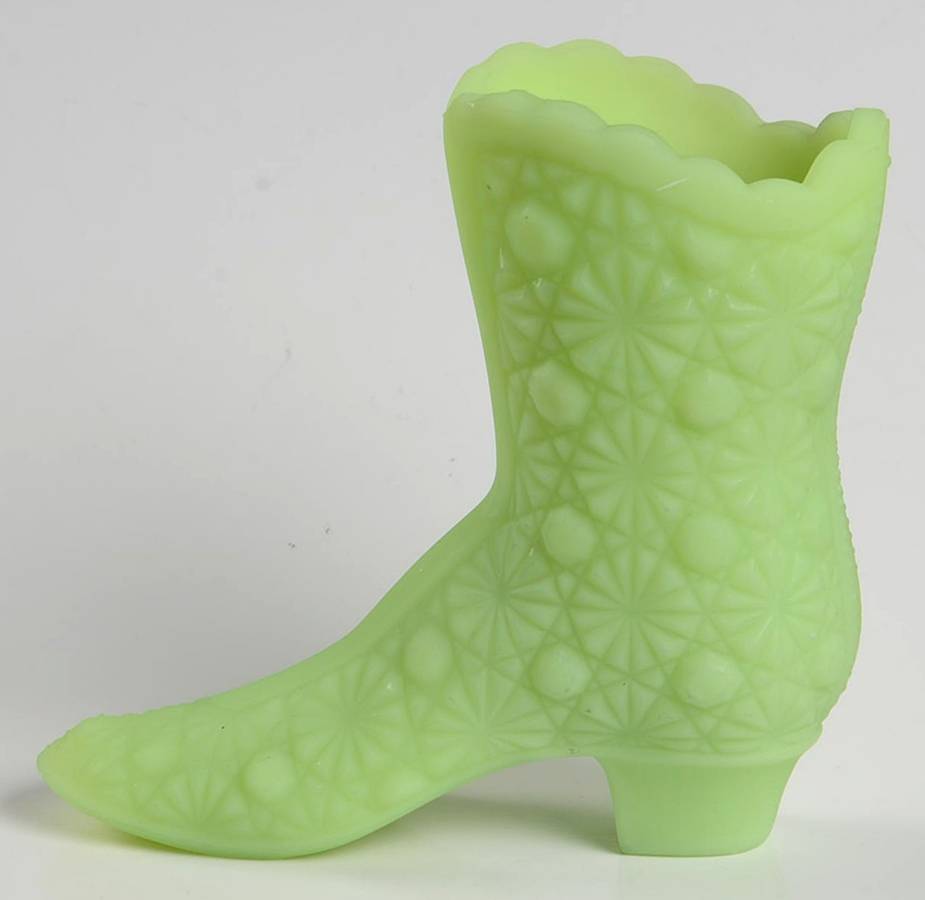 Lime Sherbet Satin Boot by Fenton-1
