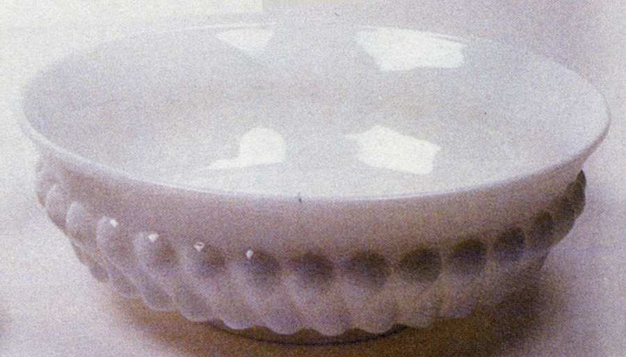 Teardrop Milkglass 9" Round Bowl by Fenton-1