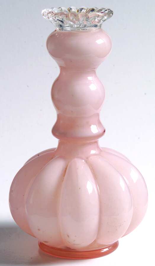 Rose Overlay Large Bottle No Stopper by Fenton-1
