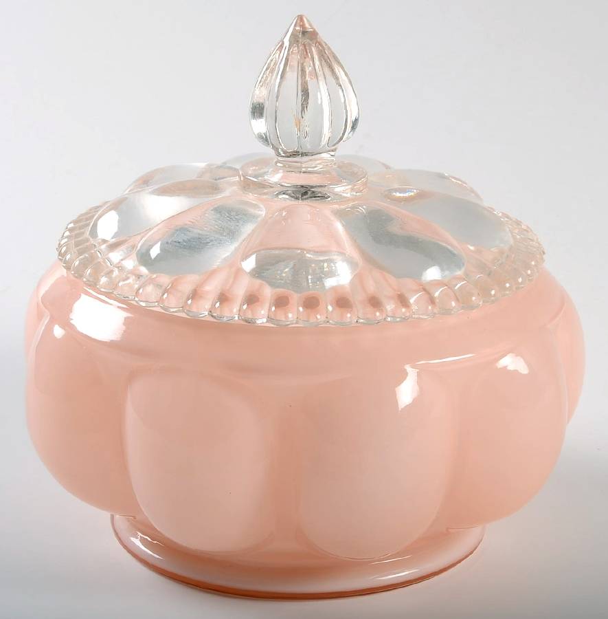 Rose Overlay Candy Dish & Lid by Fenton-1