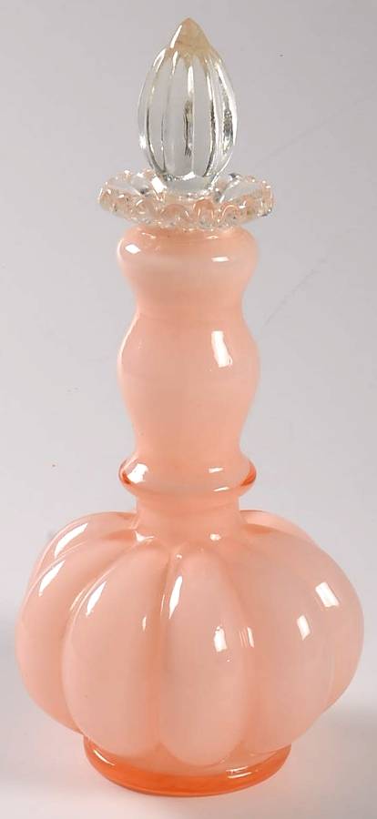 Rose Overlay Large Bottle & Stopper by Fenton-1