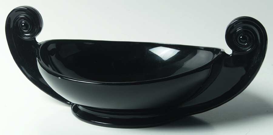 2395 Black Large Centre Bowl by Fostoria-1