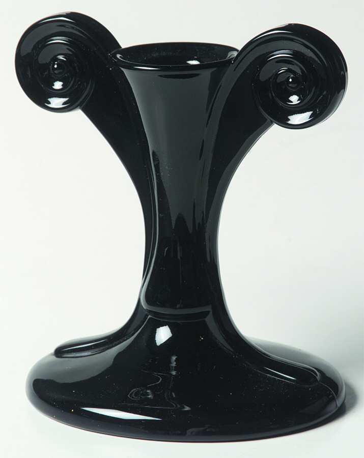 2395 Black 5" Single Light Candlestick by Fostoria-1