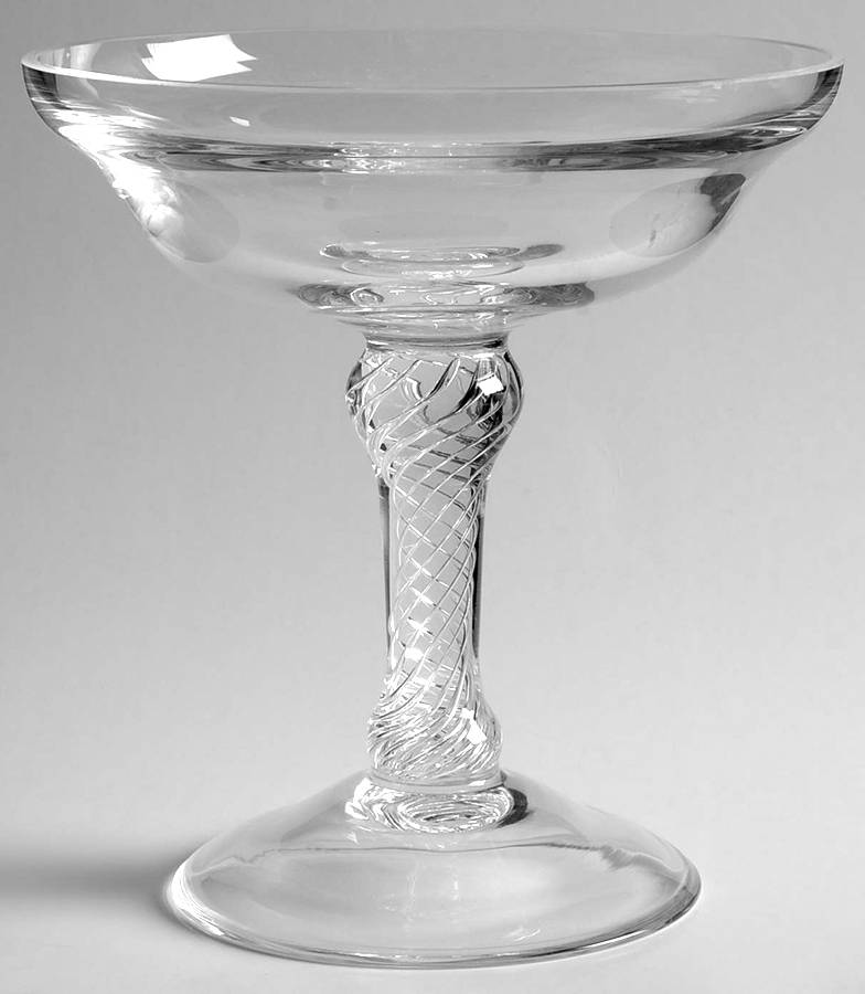 Airtwist Round Compote (Height X Width) by Foreign Advisory Crystal-1