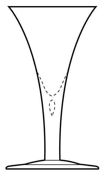 Teardrop Water Goblet by Foreign Advisory Crystal-1