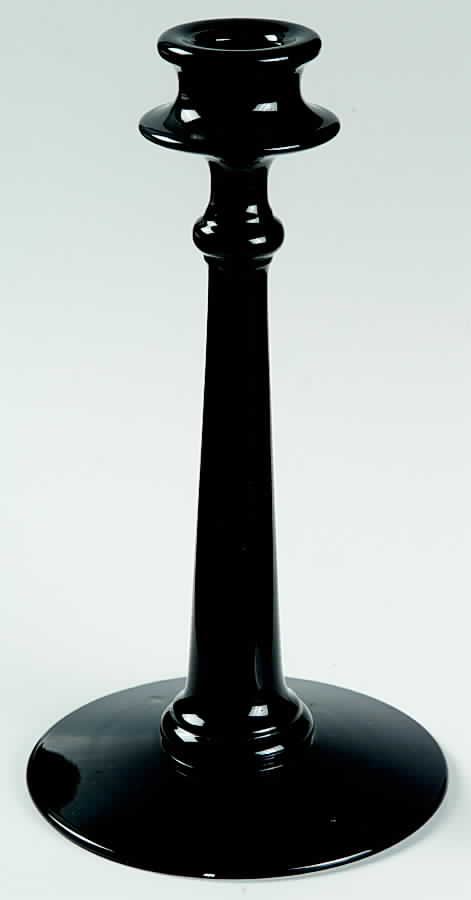 2324 Black 8" Single Light Candlestick by Fostoria-1