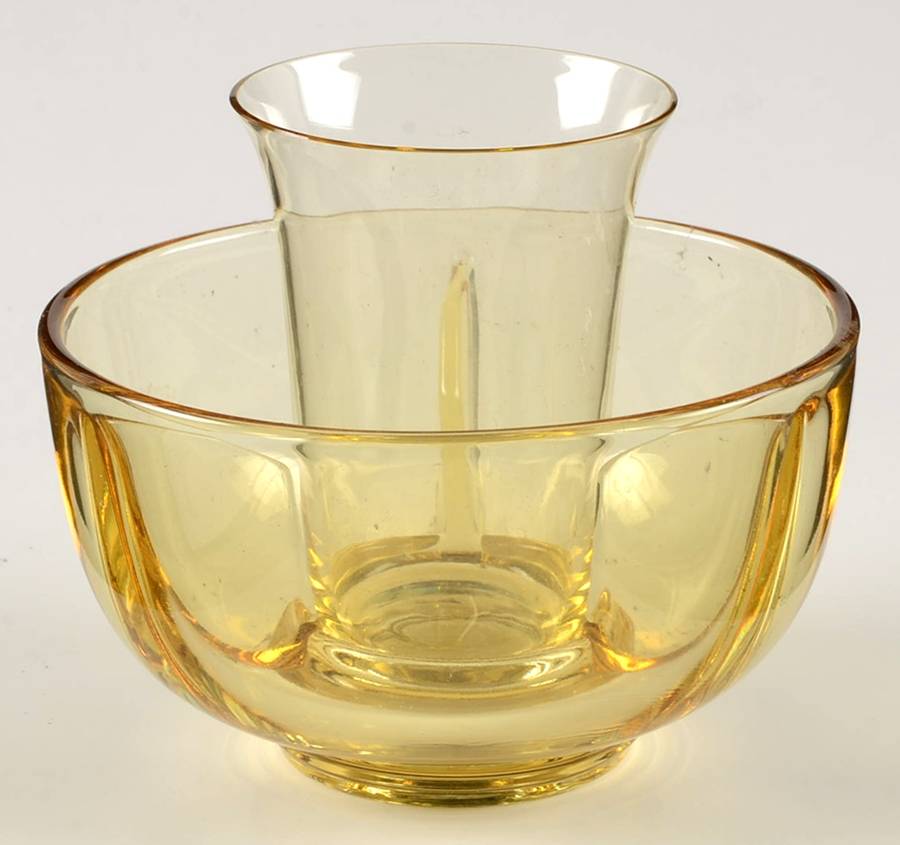 Ice Topaz Ice Dish with Tomato Insert by Fostoria-1
