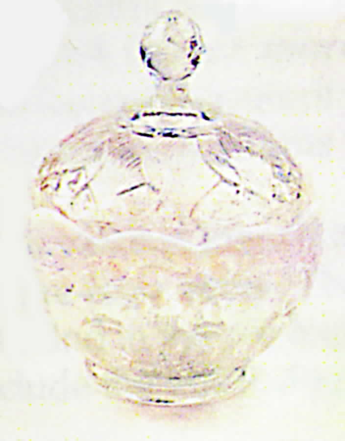 Lily of the Valley French (Opalescent) Candy Box & Lid by Fenton-1