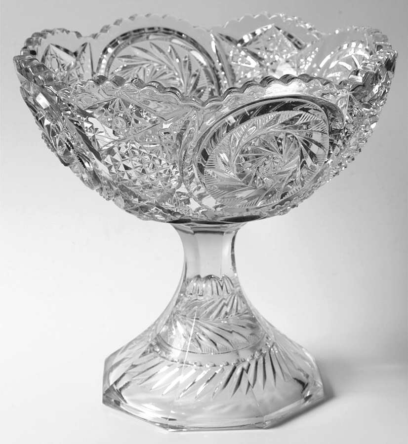 Virginia Clear (Stem 1467) Round Compote (Height X Width) by Fostoria-1