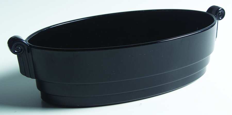 2443 Black Oval Bowl by Fostoria-1