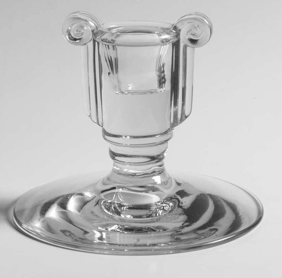 2443 Clear Single Light Candlestick by Fostoria-1
