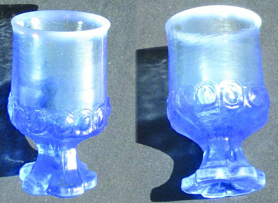 Madeira Blue (Opalescent) Water Goblet by Franciscan-1