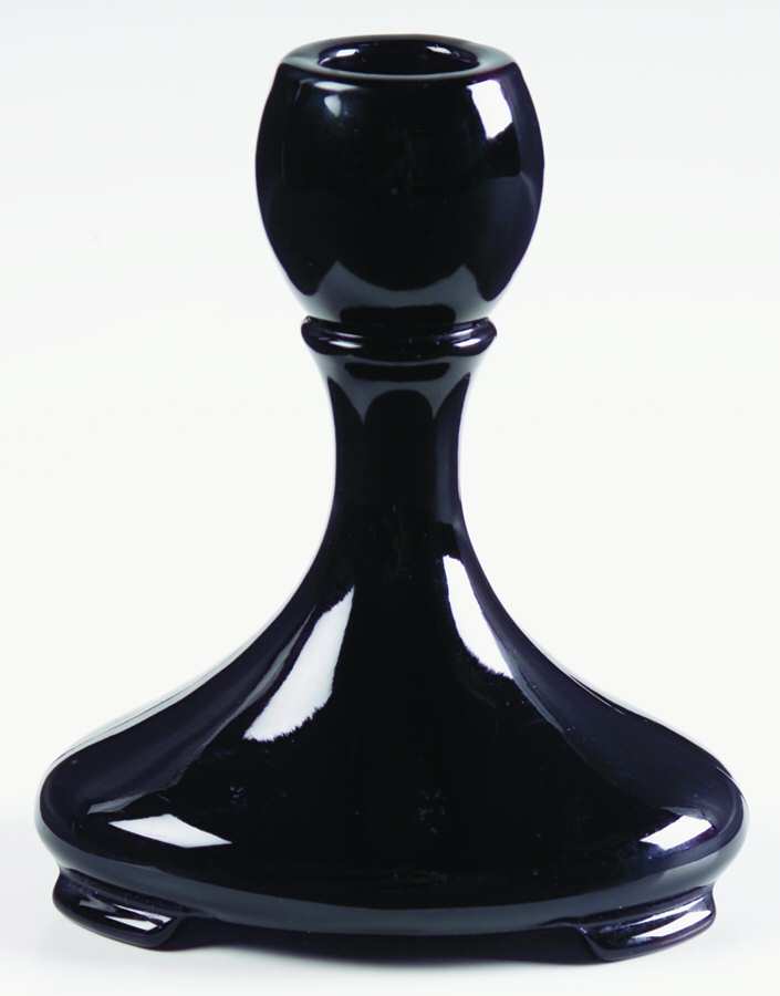 Saint Alexis Black Single Light Candlestick by Fostoria-1