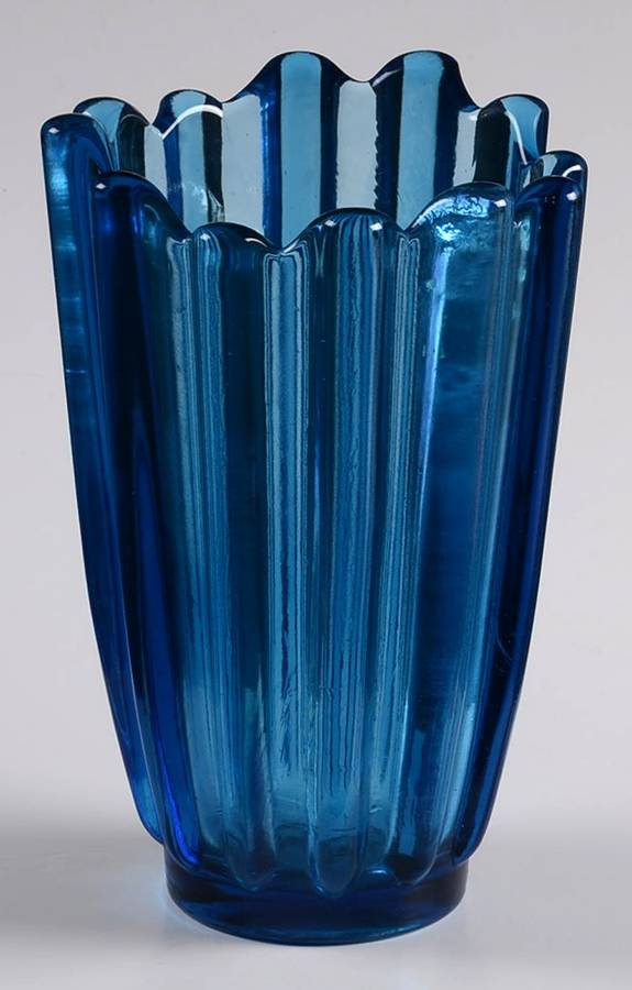 Celestial Blue 7" Flower Vase by Fostoria-1