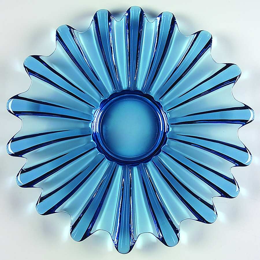 Celestial Blue 11" Round Platter by Fostoria-1