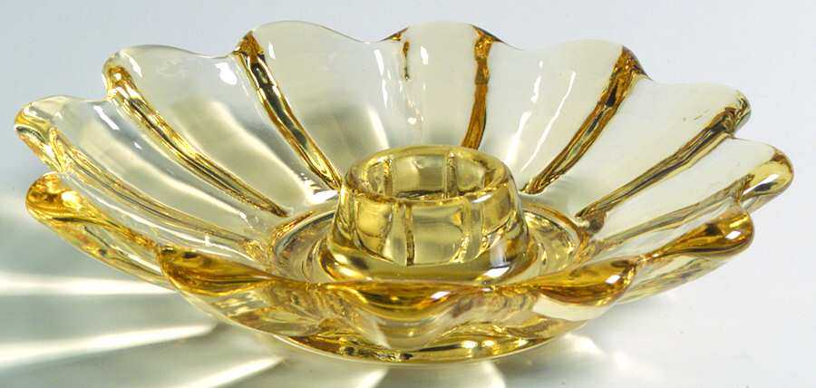 Celestial Sun Gold (Giftware) 1" Single Light Candlestick by Fostoria-1