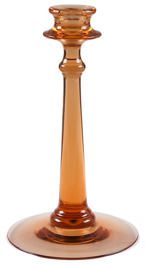 2324 Amber 9" Single Light Candlestick by Fostoria-1
