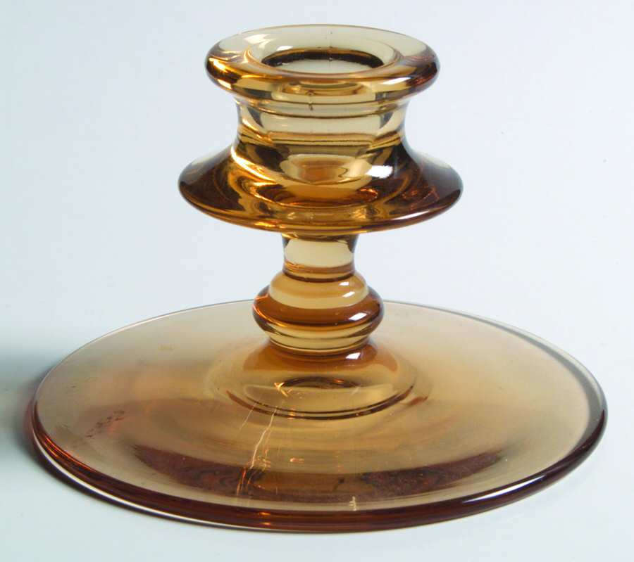 2324 Amber 2" Single Light Candlestick by Fostoria-1