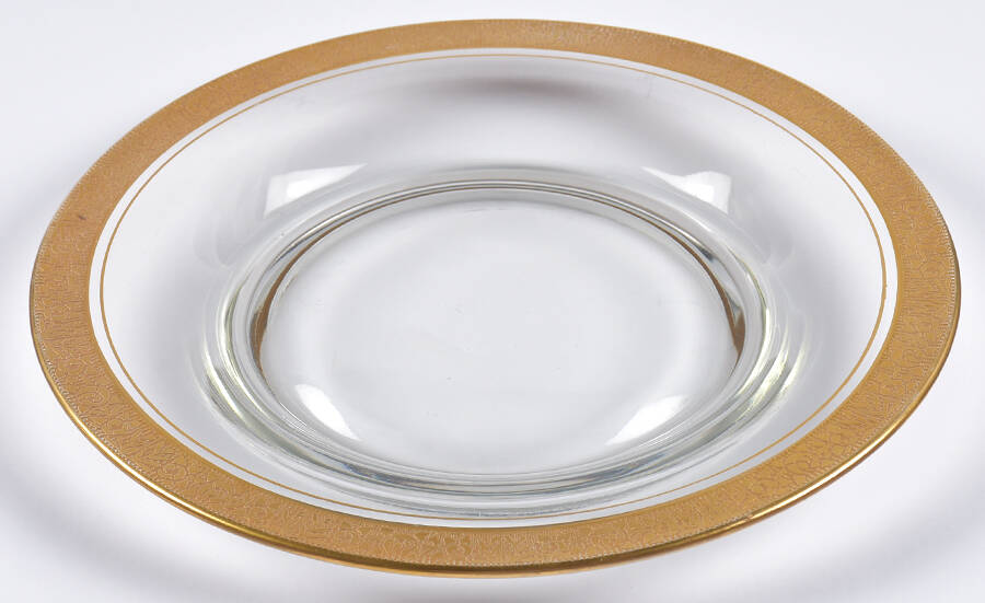 FRY9 Clear Luncheon Plate by Fry-1