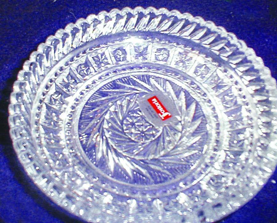 Virginia Clear (Lead Giftware) Candy Box No Lid by Fostoria-1