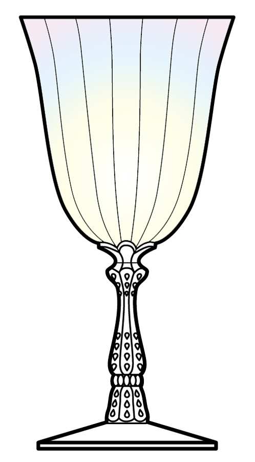 Wilma (Iridescent) Water Goblet by Fostoria-1