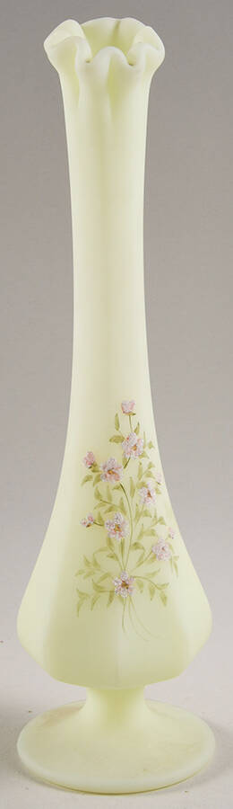 Pink Blossoms 11" Flower Vase by Fenton-1