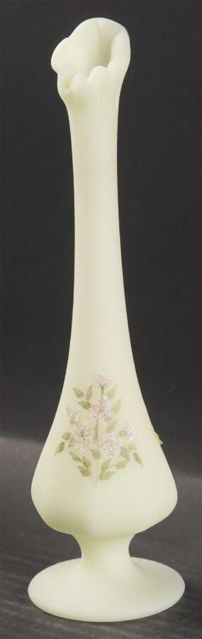 Pink Blossoms 8" Bud Vase by Fenton-1