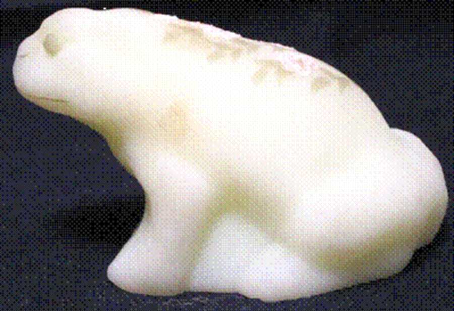 Pink Blossoms Frog Figurine by Fenton-1