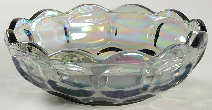 Colonial Smoke (Iridescent) Nappy by Federal Glass -1
