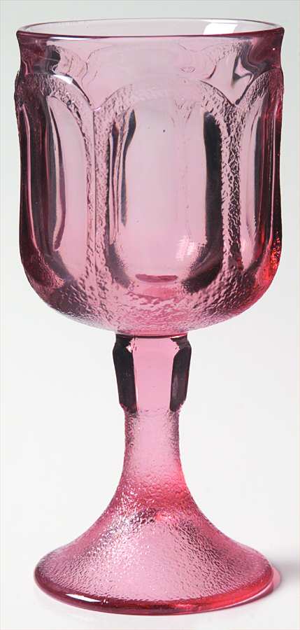 Woodland Pink Water Goblet by Fostoria-1