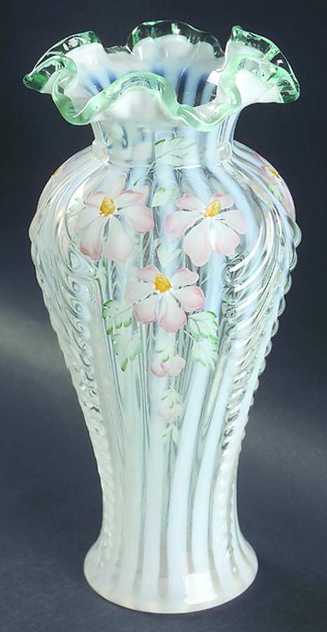 Meadow Beauty 11" Flower Vase by Fenton-1