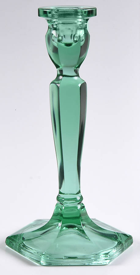 Sea Mist Green 8" Single Light Candlestick by Fenton-1