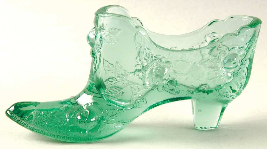 Sea Mist Green #9295 Roses Slipper by Fenton-1