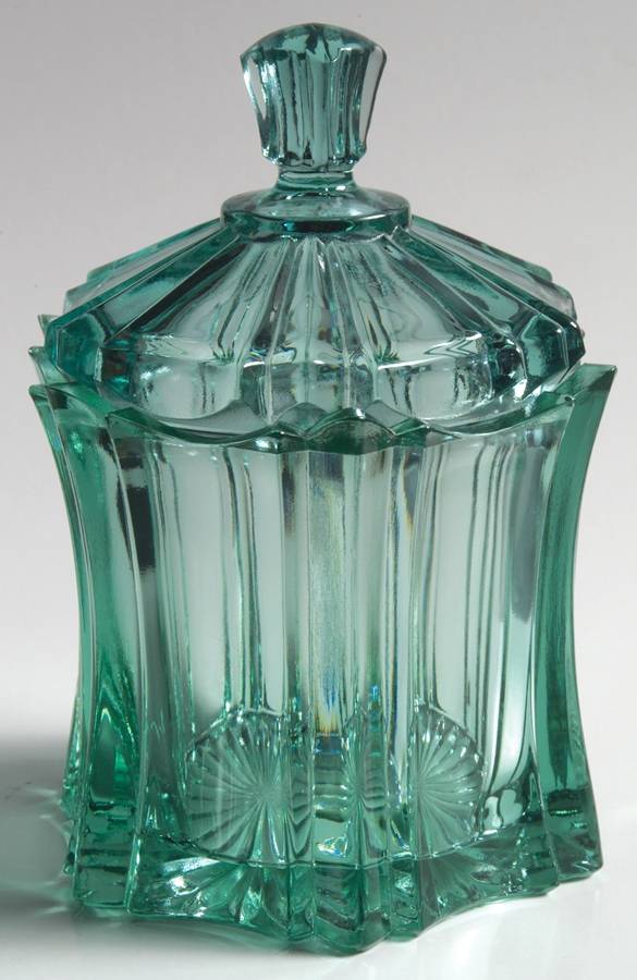 Sea Mist Green Candy Dish & Lid by Fenton-1