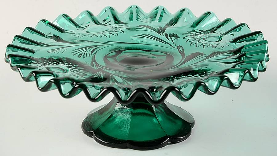 Sea Mist Green 6" Footed Comport by Fenton-1
