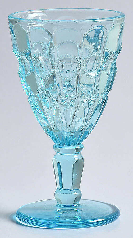 Priscilla Salem Blue Wine Glass by Fenton-1