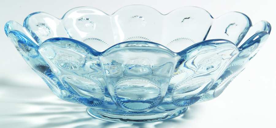 Priscilla Salem Blue 10" Round Bowl by Fenton-1