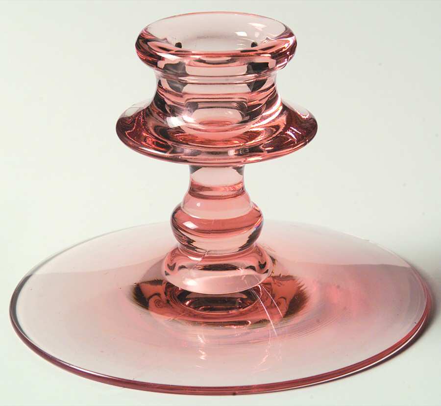 2324 Pink 3" Single Light Candlestick by Fostoria-1
