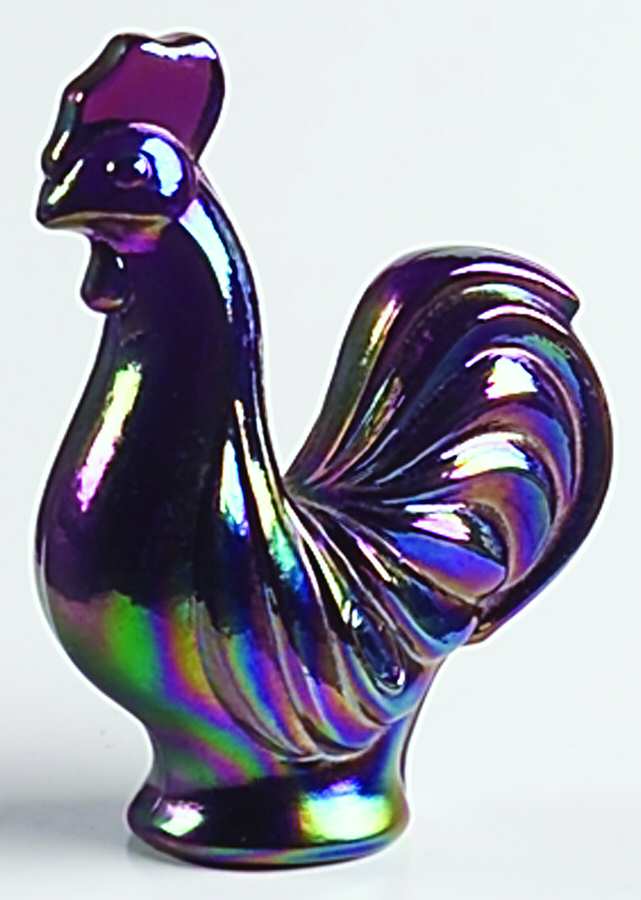 Animals and Figurines (Non Decorated) #5265 Mini Rooster by Fenton-1
