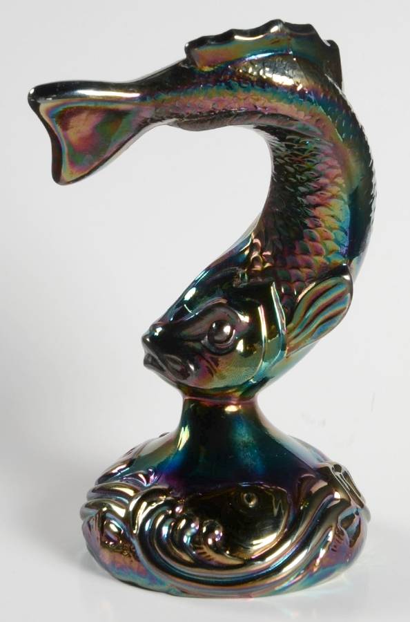 Animals and Figurines (Non Decorated) #5193 Fish Paperweight by Fenton-1