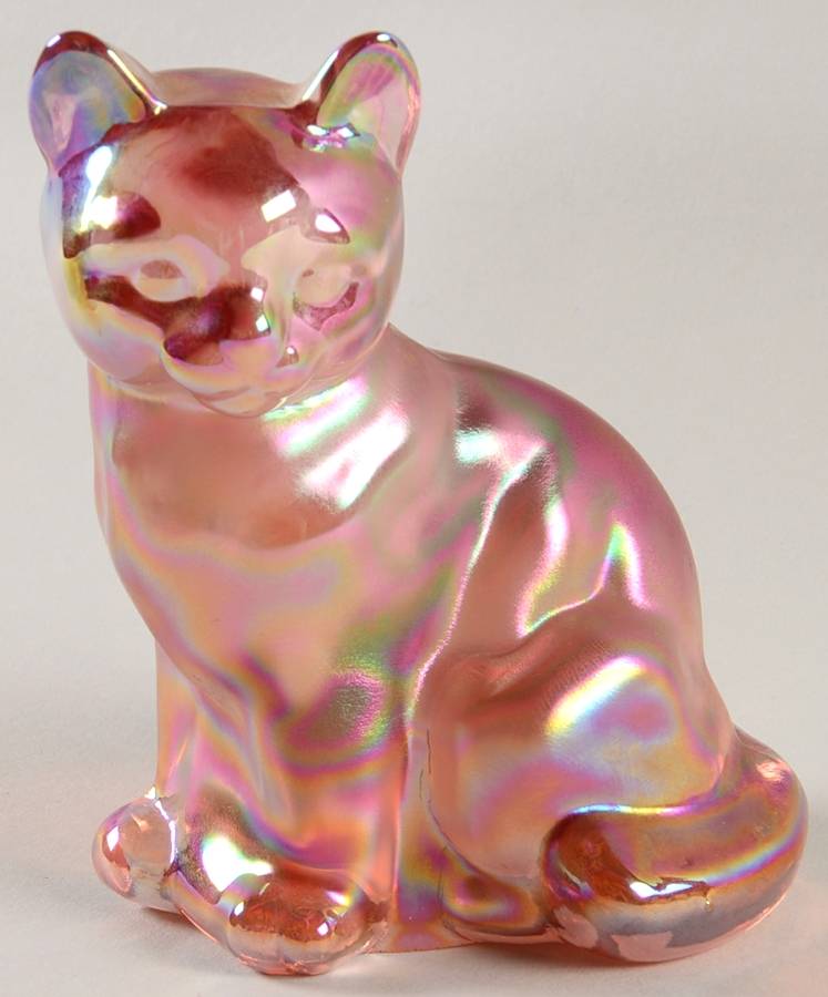 Animals and Figurines (Non Decorated) #5165 Sitting Cat by Fenton-1