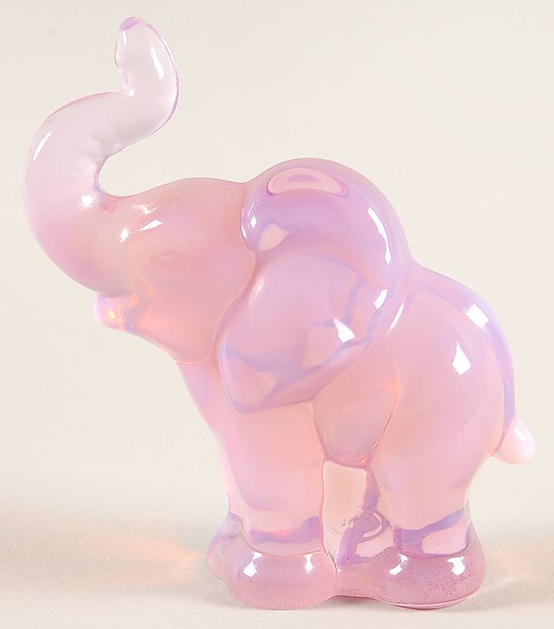 Animals and Figurines (Non Decorated) #5158 Standing Elephant by Fenton-1