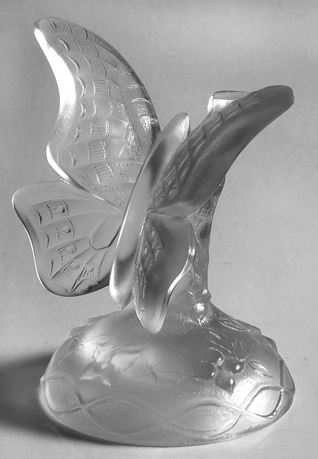 Animals and Figurines (Non Decorated) #5171 1-Piece Butterfly on Stand by Fenton-1