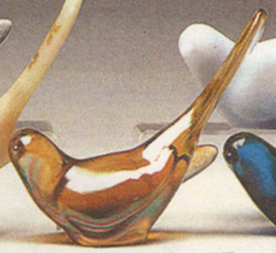 Animals and Figurines (Non Decorated) #5197 Happiness Bird by Fenton-1